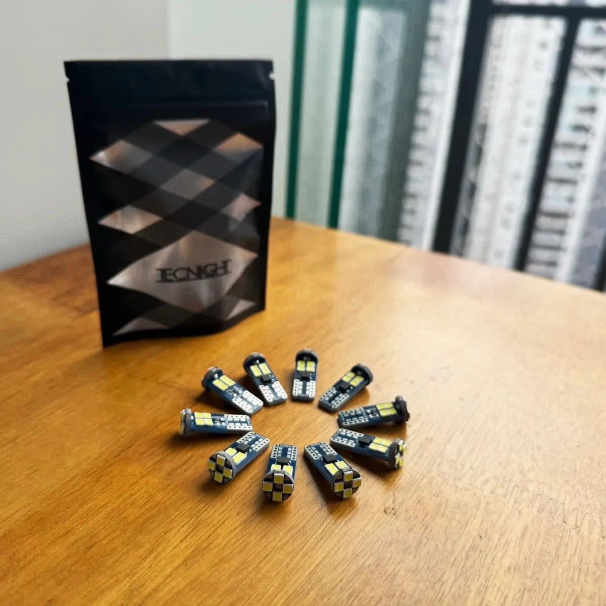 Kit 10 Lâmpadas LED Pingo T10 W5W Extraforte Canbus