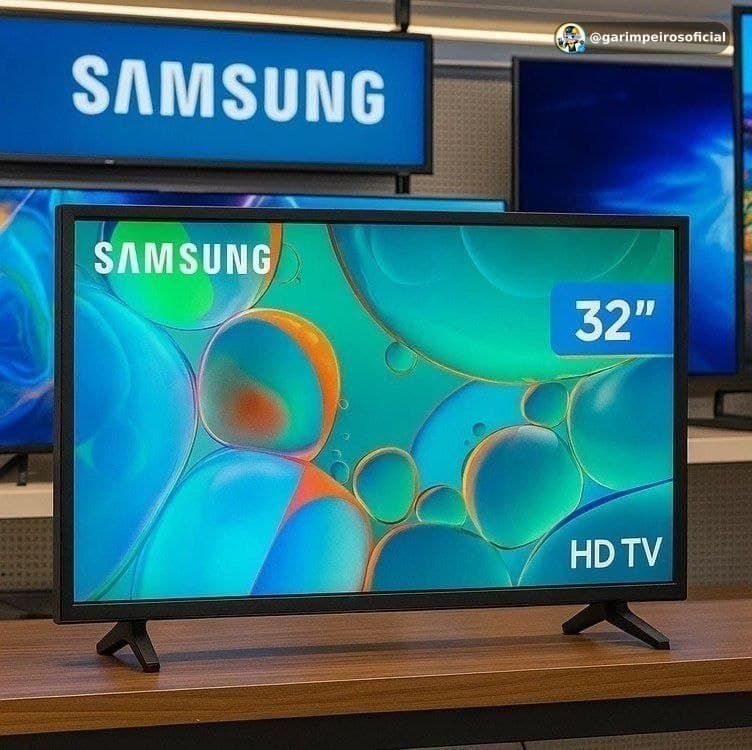 Smart TV Samsung 32" HD Tizen HDR Wi-Fi HDMI Bivolt Preta